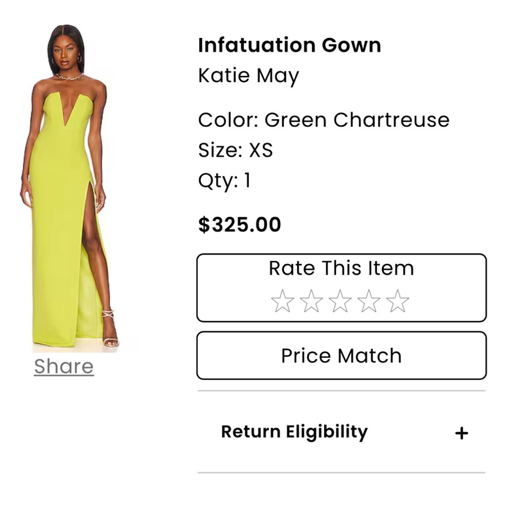 Katie May Green Gown